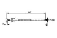 Трос ручника Primastar Vivaro Trafic Bosch 1 987 482 145