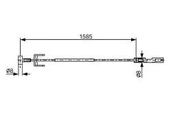 Трос ручника Primastar Vivaro Trafic Bosch 1 987 482 145
