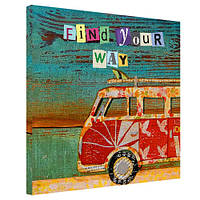 Картина на полотні Find your way 50x50 см (H5050_DVD022)