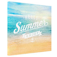 Картина на полотні Hello summer enjoy 65x65 см (H6565_DVD007)