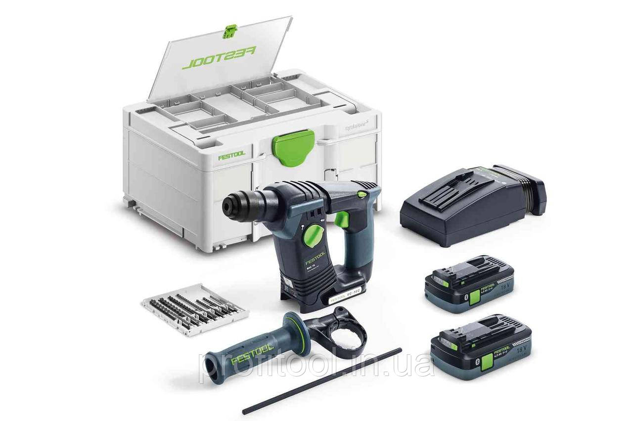 Акумуляторний перфоратор FESTOOL - BHC 18 HPC 4,0 I-Plus (577602), фото 1