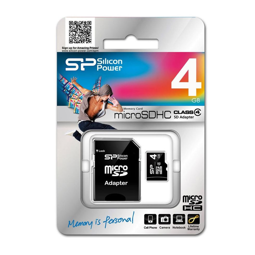 Карта памяти microSDHC 4GB Class 4 -8 в Ассортименте - фото 2 - id-p2044987995