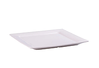 Тарелка квадратная из фарфора 21.5 см, большая белая плоская тарелка для суши, плоская тарелка для сервировки