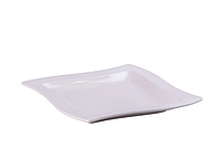 Тарелка подставная квадратная из фарфора 26 см, большая тарелка для суши, плоская сервировочная тарелка