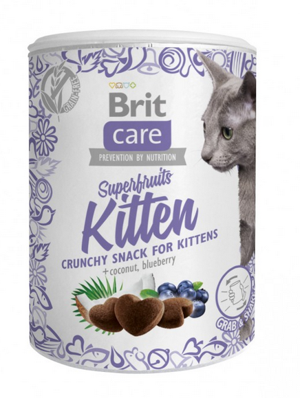 Brit Care Cat Snack Superfruits Kitten ласощі для кошенят 100 г