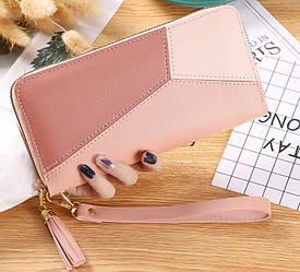 Жіночий клатч гаманець Primolux Lady Wallet портмоне - Pink Brown
