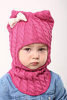 Шапка-шлем для девочки Beezy розовый 54-56 см (5-10 лет)
