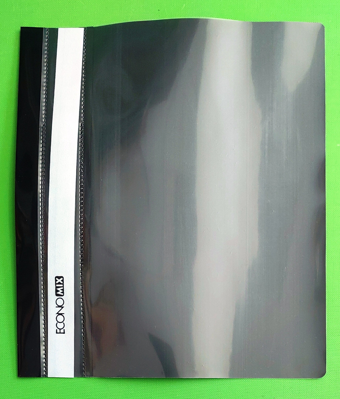 Швидкозшивач А5 з прозорим верхом Е31507 колір чорний Economix