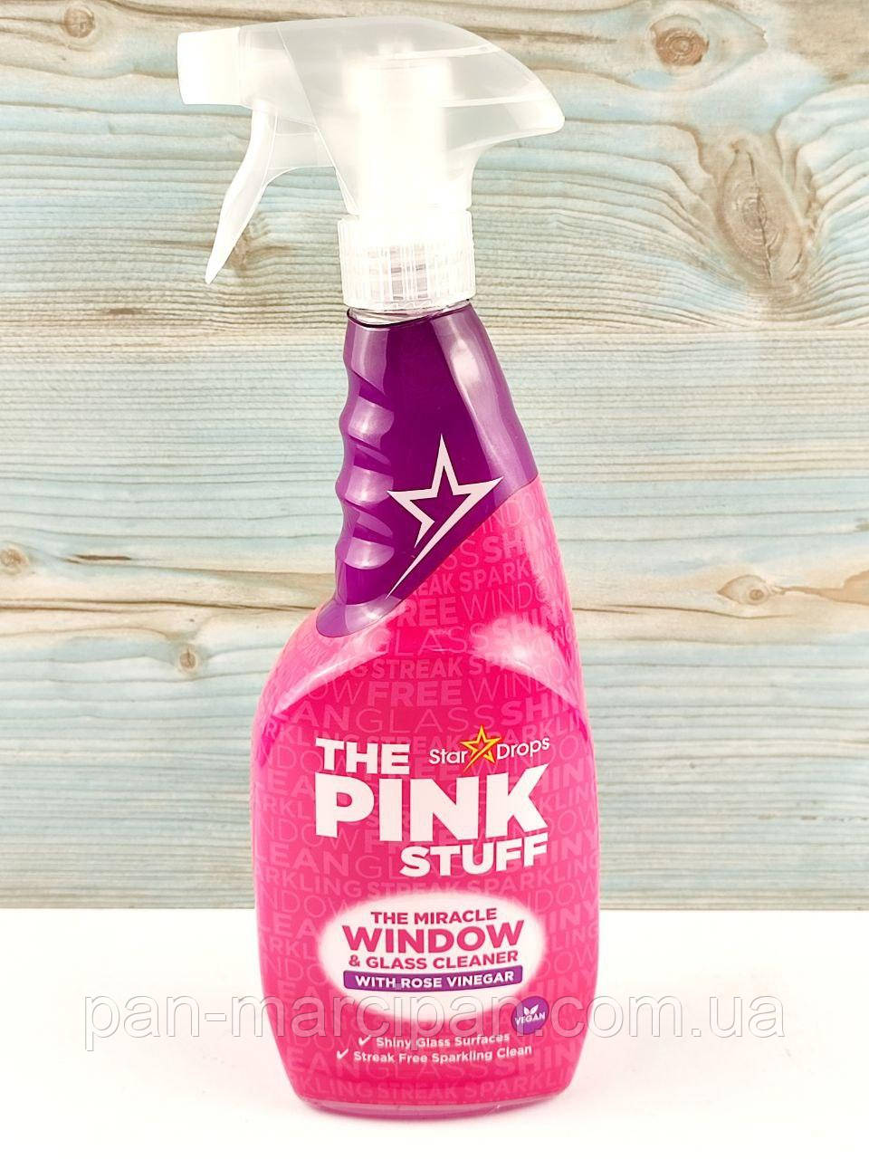 Засіб для миття вікон і скла The Pink Stuff Window & Glass Cleaner 750 мл