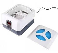 Стерилізатор ультразвуковий для манікюрних перукарських барбера інструментів VGT-1200 60W 1300ml, фото 3