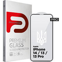 Стекло защитное Armorstandart Pro 3D LE Apple iPhone 14 / 13 / 13 Pro Black (ARM65654) arena