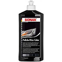 SONAX POLISH+WAX COLOR кольоровий поліроль з воском (чорний) 250 мл