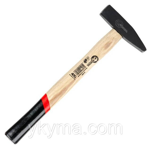 Молоток слюсарний 400г,ручка ясен INTERTOOL HT-0253