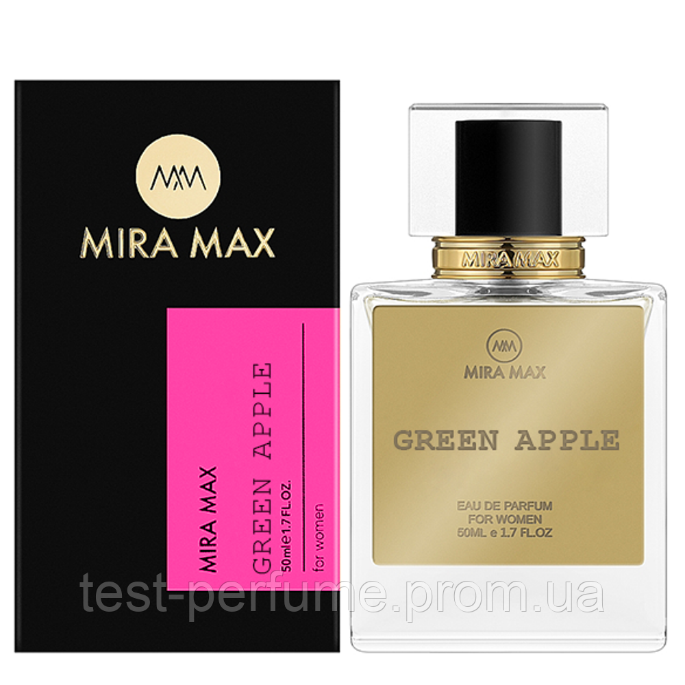 Жіночі парфуми Mira Max GREEN APPLE 50 мл (аромат схожий на DKNY Be Delicious)