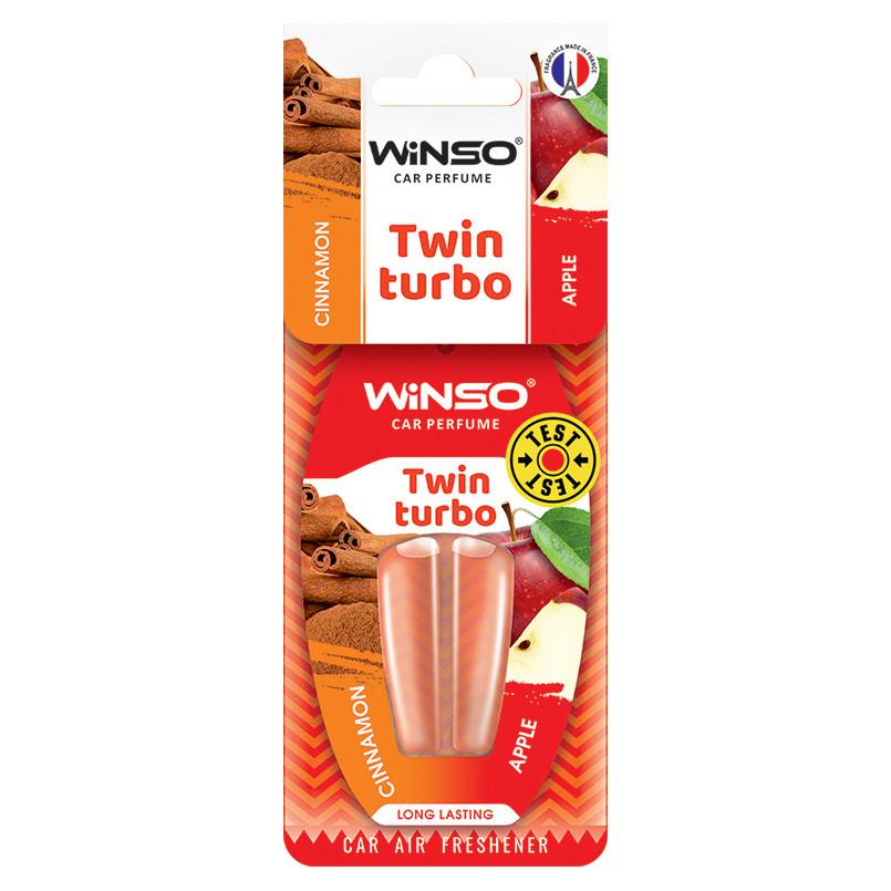 Ароматизатор з подвійною капсулою Winso Twin Turbo Apple & Cinnamon (538730)
