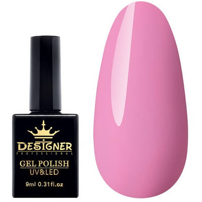 Гель-лак Designer 9 ml - Сукня принцеси рожевий гель лак для манікюру для LED лампи, лак Дизайнер