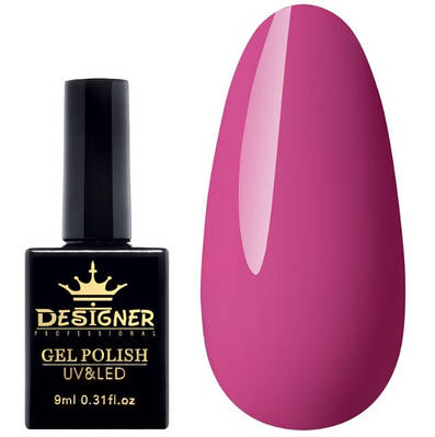 Гель-лак Designer 9 ml - Гель-лак Малиновий гель лак для манікюру для LED лампи, лак Дизайнер
