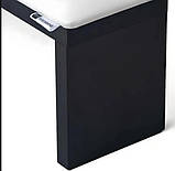Підлокітник для манікюру білий шкіряний м'який, манікюрна підставка Eco Stand Wood 320х160(Н)х110 мм, фото 3