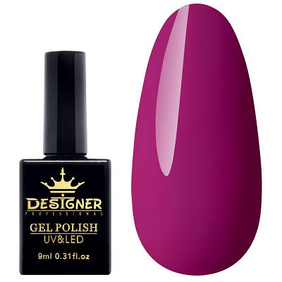 Гель-лак Designer 9 ml - Гель-лак Вишневий, вишневий десерт гель лак для манікюру для LED лампи, лак Дизайнер