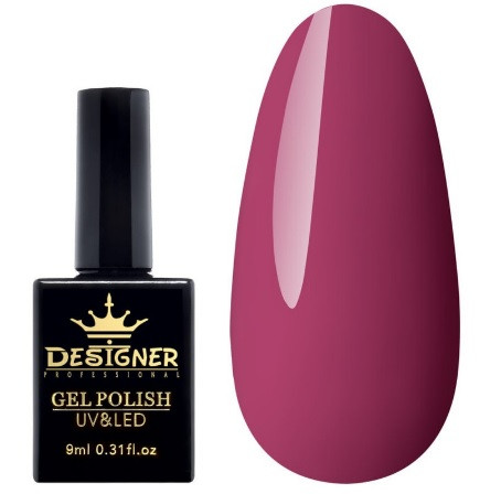 Гель-лак Designer 9 ml - рожевий гель лак для манікюру для LED лампи, лак Дизайнер