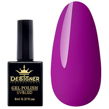 Гель-лак Designer 9 ml - Гель-лак фиолетовий, світлий пурпур гель лак для манікюру для LED лампи, лак Дизайнер