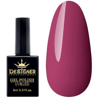 Гель-лак Designer 9 ml - рожевий гель лак для манікюру для LED лампи, лак Дизайнер
