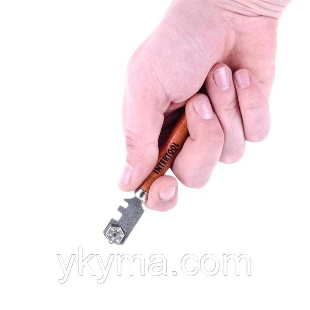 Склоріз з 6-ма роликами INTERTOOL HT-0521