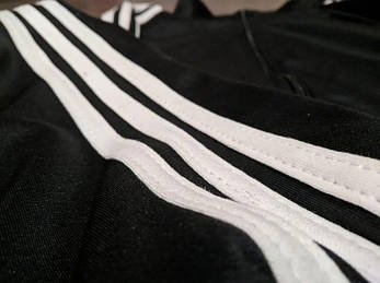 Спортивний костюм adidas зимовий чорний із лампасами XXXL, фото 2