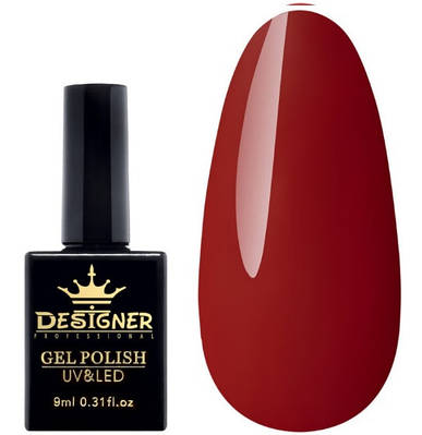 Гель-лак Designer 9 ml - цегла темний гель лак глянцевий лак для манікюру для LED лампи, лак Дизайнер