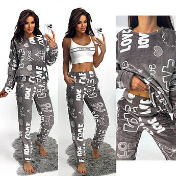 Жіноча махрова піжама Розміри: 42-44, 46-48, 48-50