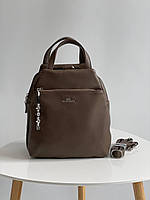 Жіночий рюкзак сумка з ручками з еко шкіри італійського бренду Gilda Tohetti.