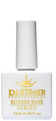 Каучукова База для манікюру та педикюру базове покриття для нігтів липкий шар Designer Professional Rubber Base 14 мл