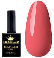 Гель-лак Designer 9 ml - персик-лосось гель лак глянцевый лак для маникюра для LED лампы, лак Дизайнер