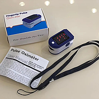 Пульсоксиметр электронный на палец пульсометр и оксиметр для измерения кислорода в крови и пульса