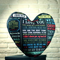 Подушка серце I love you