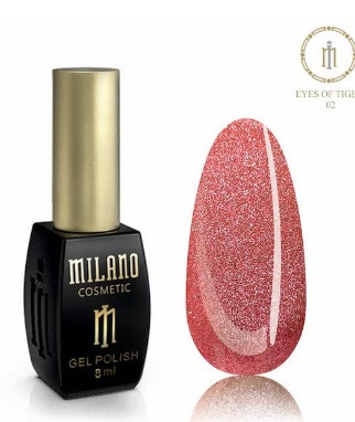 Гель лак для манікюру Котяче око Cat Eyes of Tiger Crystal Milano 8 мл № 2