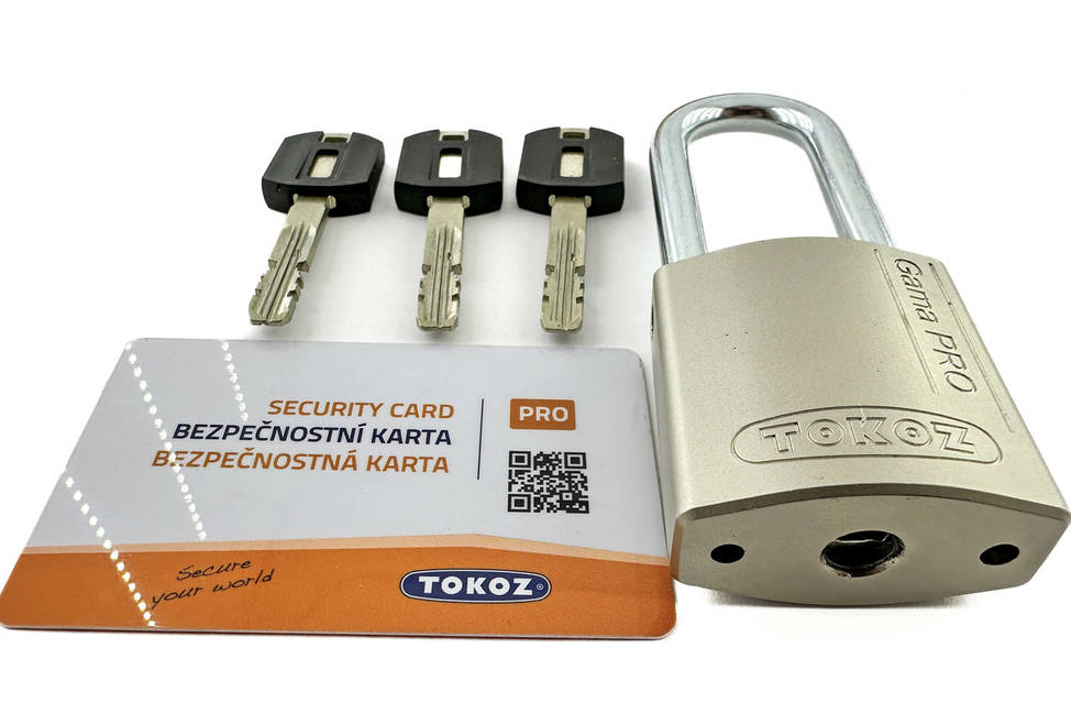 Замок навісний Tokoz Gama Pro 40 OS Long (44/49/24/8mm/ h = 60 мм