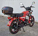 Мотоцикл 110 куб Spark SP 125C-2CFO ЧЕРВОНИЙ Альфа ALFA з безкоштовною доставкою, фото 8