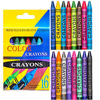 Воскові олівці 16 кольорів CRAYONS 2016A