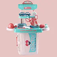 Ігровий набір лікаря (12 ігрових елементів, валіза, медична стійка) 008-975, фото 2