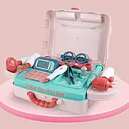 Ігровий набір лікаря (12 ігрових елементів, валіза, медична стійка) 008-975, фото 3