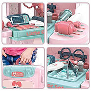 Ігровий набір лікаря (12 ігрових елементів, валіза, медична стійка) 008-975, фото 5