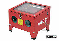 Піскоструйна камера YATO : 90 л, 4 форсунки, 0.27-0.82 МПа, спож.пов. 424-707 л/хв, 59х49х49 см [1]