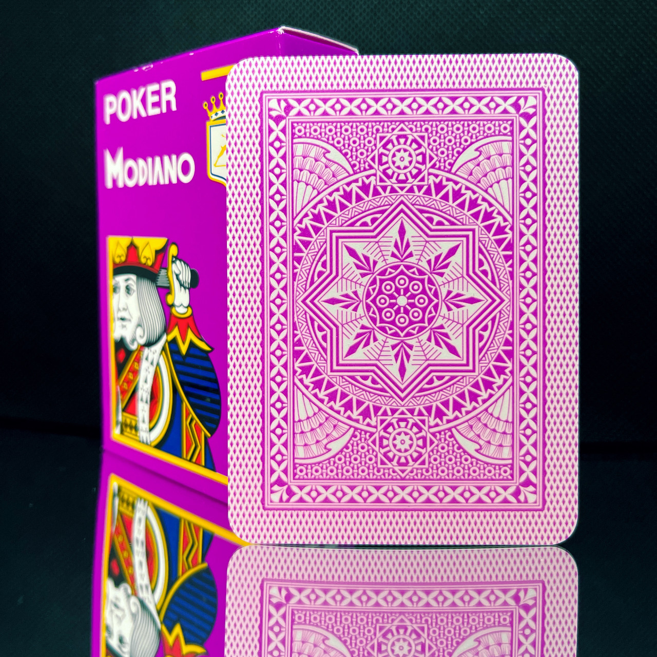 Пластикові гральні карти Modiano Poker 4 Jumbo Index (уцінка)