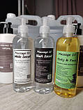 Масажна олія нейтральна "White Secret" 500 мл флакон з дозатором (очищене мінеральне медичне масло без запаху), фото 3