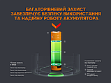 Акумулятор 18650 Fenix (3400 mAh) micro usb заряджання, фото 6