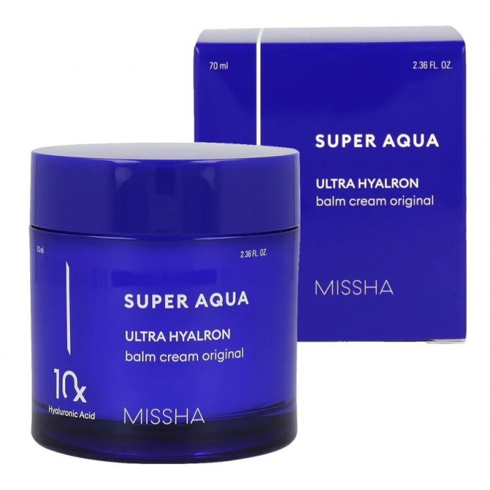 Зволожувальний крем-бальзам для всіх типів шкіри Missha Super Aqua Ultra Hyalron Balm Cream Original 70 мл