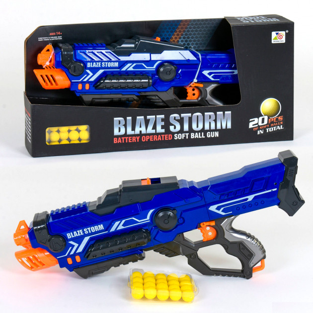 Дитячий автомат бластер "Blaze storm" з м'якими кулями кульками Zecong ToysZC 7117