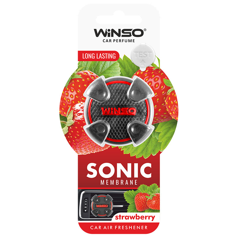 Ароматизатор на дефлектор мембранний Winso Sonic Strawberry (531070)
