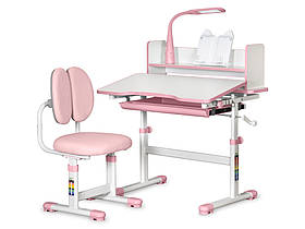 Комплект парта зі стільчиком ErgoKids BD-24-Pink для дівчинки